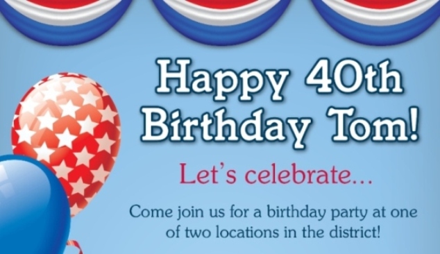 Tom's 40th Birthday Party